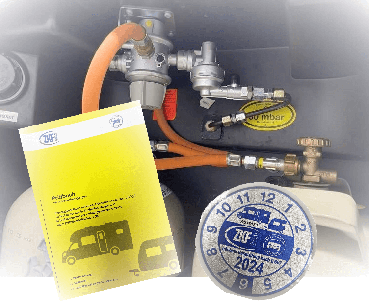 Gasanlage in Freizeitfahrzeugen