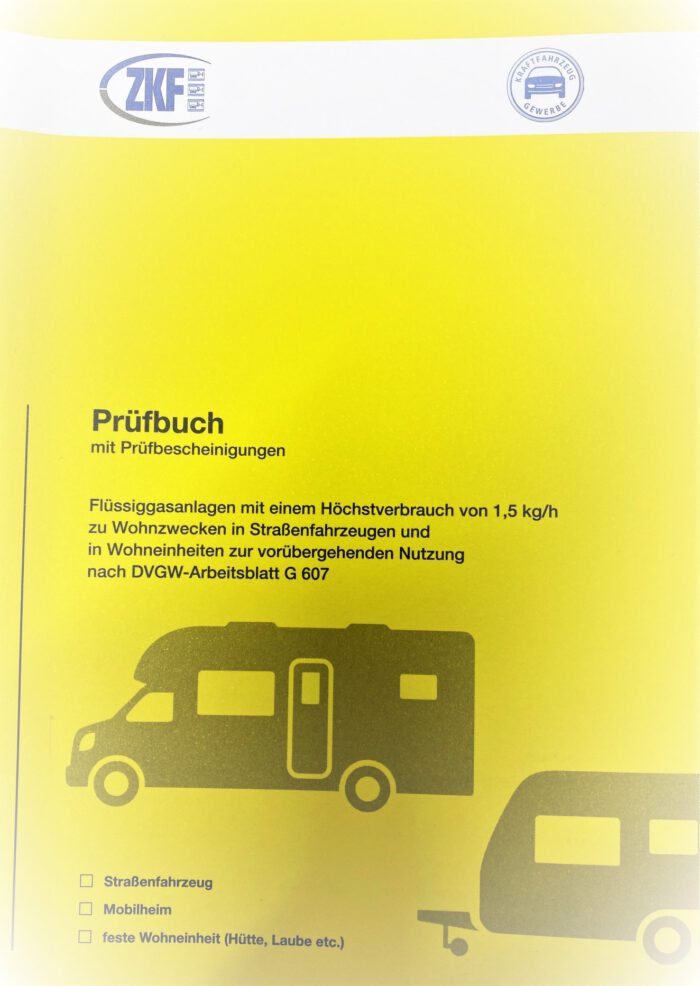 Prüfbuch als Nachweis